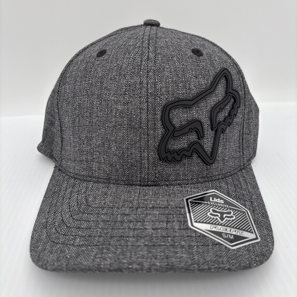 Fox Racing Flex 45 Stretch Hat Gray Lids Exclusive Flexfit Baseball Cap S-M